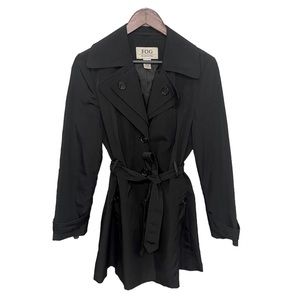 FOG by London Fog Black Trench Coat